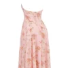 Solada – Englisches Vintage-Rosenmuster, Georgette-Halter-Sommerkleid Solada – Englisches Vintage-Rosenmuster, Georgette-Halter-Sommerkleid