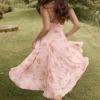 Solada – Englisches Vintage-Rosenmuster, Georgette-Halter-Sommerkleid Solada – Englisches Vintage-Rosenmuster, Georgette-Halter-Sommerkleid