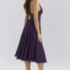 Solada Grape Georgette Neckholder-Sommerkleid Solada Grape Georgette Neckholder-Sommerkleid
