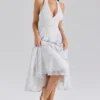 Solada Neckholder-Sommerkleid aus Georgette mit Polka-Dot-Print Solada Neckholder-Sommerkleid aus Georgette mit Polka-Dot-Print