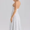 Solada Neckholder-Sommerkleid aus Georgette mit Polka-Dot-Print Solada Neckholder-Sommerkleid aus Georgette mit Polka-Dot-Print