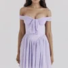 Soleil Orchid schulterfreies Minikleid Soleil Orchid schulterfreies Minikleid