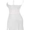 Soraya Elfenbeinfarbenes Satin-Slip-Kleid Soraya Elfenbeinfarbenes Satin-Slip-Kleid