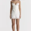 Soraya Elfenbeinfarbenes Satin-Slip-Kleid Soraya Elfenbeinfarbenes Satin-Slip-Kleid