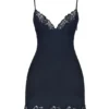 Soraya – Marineblaues Satin-Kleid Soraya – Marineblaues Satin-Kleid