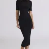 Sorrel Schwarzes, halbtransparentes Midikleid Sorrel Schwarzes, halbtransparentes Midikleid