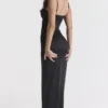 Stefania Schwarzes Korsetts-Maxikleid Stefania Schwarzes Korsetts-Maxikleid