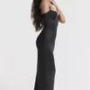 Stefania Schwarzes Korsetts-Maxikleid Stefania Schwarzes Korsetts-Maxikleid