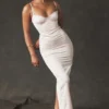 Stefania Soft Peach Korsetts-Maxikleid Stefania Soft Peach Korsetts-Maxikleid