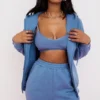 Storm Azure Hoodie mit Reißverschluss und Baumwollfleece-Innenseite Storm Azure Hoodie mit Reißverschluss und Baumwollfleece-Innenseite