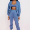 Storm Azure Hoodie mit Reißverschluss und Baumwollfleece-Innenseite Storm Azure Hoodie mit Reißverschluss und Baumwollfleece-Innenseite