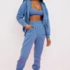 Storm Azure Hoodie mit Reißverschluss und Baumwollfleece-Innenseite Storm Azure Hoodie mit Reißverschluss und Baumwollfleece-Innenseite