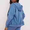 Storm Azure Hoodie mit Reißverschluss und Baumwollfleece-Innenseite Storm Azure Hoodie mit Reißverschluss und Baumwollfleece-Innenseite