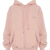 Storm Blush Hoodie aus Baumwollfleece mit durchgehendem Reißverschluss Storm Blush Hoodie aus Baumwollfleece mit durchgehendem Reißverschluss
