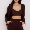 Storm Chocolate Hoodie mit Reißverschluss und Baumwollfleece-Innenseite Storm Chocolate Hoodie mit Reißverschluss und Baumwollfleece-Innenseite