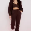 Storm Chocolate Hoodie mit Reißverschluss und Baumwollfleece-Innenseite Storm Chocolate Hoodie mit Reißverschluss und Baumwollfleece-Innenseite