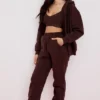 Storm Chocolate Hoodie mit Reißverschluss und Baumwollfleece-Innenseite Storm Chocolate Hoodie mit Reißverschluss und Baumwollfleece-Innenseite