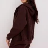 Storm Chocolate Hoodie mit Reißverschluss und Baumwollfleece-Innenseite Storm Chocolate Hoodie mit Reißverschluss und Baumwollfleece-Innenseite