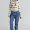 Strickjacke mit durchgehendem Mistle-Bow-Print Strickjacke mit durchgehendem Mistle-Bow-Print