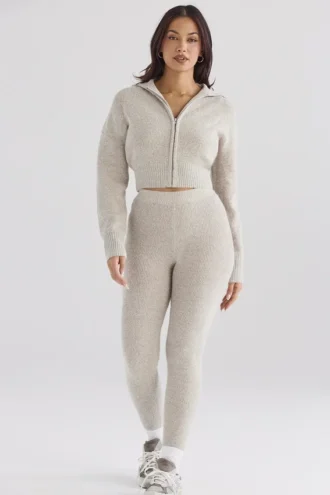 Sydney Opal Leggings aus geripptem Strick