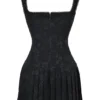 Talia – Schwarzes Plissee-Minikleid Talia – Schwarzes Plissee-Minikleid