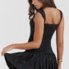 Talia – Schwarzes Plissee-Minikleid Talia – Schwarzes Plissee-Minikleid