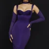 Talika Grape Korsetts-Midi-Kleid Talika Grape Korsetts-Midi-Kleid
