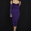 Talika Grape Korsetts-Midi-Kleid Talika Grape Korsetts-Midi-Kleid