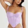 Tamsin Orchid Satin-Korsett Tamsin Orchid Satin-Korsett
