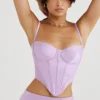 Tamsin Orchid Satin-Korsett Tamsin Orchid Satin-Korsett