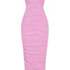 Tana Pink – trägerloses Midi-Korsetts-Kleid Tana Pink – trägerloses Midi-Korsetts-Kleid