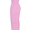 Tana Pink – trägerloses Midi-Korsetts-Kleid Tana Pink – trägerloses Midi-Korsetts-Kleid