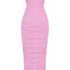 Tana Pink – trägerloses Midi-Korsetts-Kleid Tana Pink – trägerloses Midi-Korsetts-Kleid