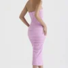 Tana Pink – trägerloses Midi-Korsetts-Kleid Tana Pink – trägerloses Midi-Korsetts-Kleid