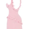 Tania Pink Quartz Rüschen-Minikleid Tania Pink Quartz Rüschen-Minikleid