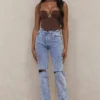 Tate Blue Vintage Fit Jeans in Antikwaschung Tate Blue Vintage Fit Jeans in Antikwaschung