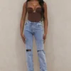 Tate Blue Vintage Fit Jeans in Antikwaschung Tate Blue Vintage Fit Jeans in Antikwaschung