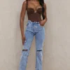 Tate Blue Vintage Fit Jeans in Antikwaschung Tate Blue Vintage Fit Jeans in Antikwaschung