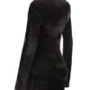 Taya Mini-Kleid aus Chenille in Anthrazit Taya Mini-Kleid aus Chenille in Anthrazit