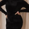 Taya Mini-Kleid aus Chenille in Anthrazit Taya Mini-Kleid aus Chenille in Anthrazit