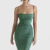 Teia Forest Drapiertes Midi-Korsetts-Kleid Teia Forest Drapiertes Midi-Korsetts-Kleid