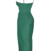 Teia Forest Drapiertes Midi-Korsetts-Kleid Teia Forest Drapiertes Midi-Korsetts-Kleid