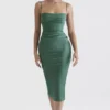Teia Forest Drapiertes Midi-Korsetts-Kleid Teia Forest Drapiertes Midi-Korsetts-Kleid