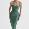 Teia Forest Drapiertes Midi-Korsetts-Kleid Teia Forest Drapiertes Midi-Korsetts-Kleid