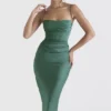 Teia Forest Drapiertes Midi-Korsetts-Kleid Teia Forest Drapiertes Midi-Korsetts-Kleid