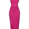 Teia Midi-Kleid mit drapiertem Korsett in Pink Teia Midi-Kleid mit drapiertem Korsett in Pink