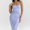 Teia Sky Drapiertes Midi-Korsetts-Kleid Teia Sky Drapiertes Midi-Korsetts-Kleid