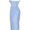 Teia Sky Drapiertes Midi-Korsetts-Kleid Teia Sky Drapiertes Midi-Korsetts-Kleid