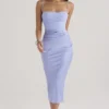 Teia Sky Drapiertes Midi-Korsetts-Kleid Teia Sky Drapiertes Midi-Korsetts-Kleid
