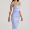 Teia Sky Drapiertes Midi-Korsetts-Kleid Teia Sky Drapiertes Midi-Korsetts-Kleid